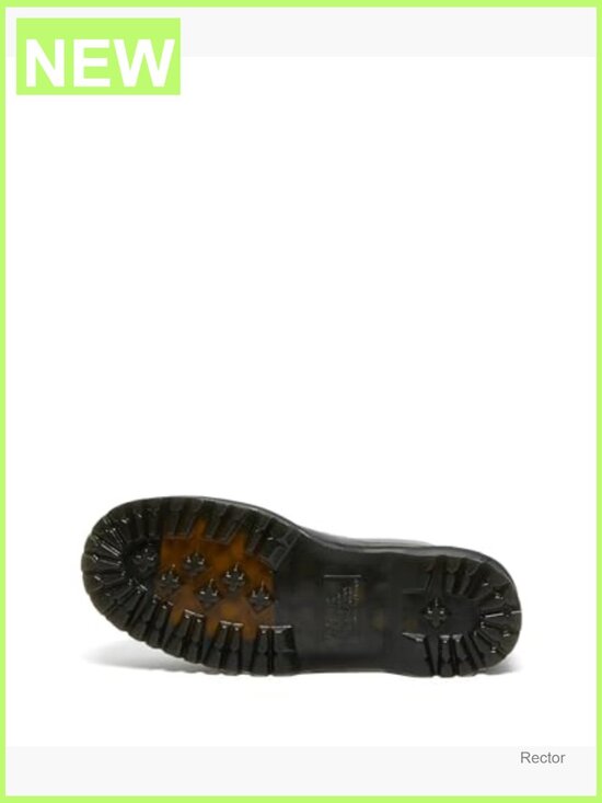 Unisex Leather Combat Boots - Vintage Smooth AirWair Sole Round Toe Lace Up main image 5
